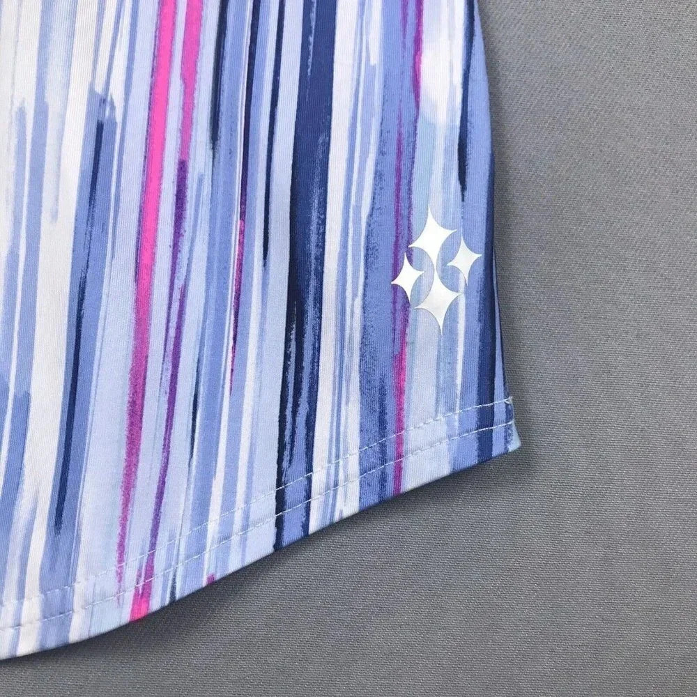 Jofit Golf Top Women Size Small Short Sleeve Collared Athletic Polo Shirt Blue - Picture 5 of 15